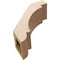 Ekena Millwork 5-inch W x 12-inch D x 12-inch H Aspen Rough Cedar Woodgrain TimberThane Knee Brace, Primed BRCUR05X12X12ASPRCPR - alternate 5